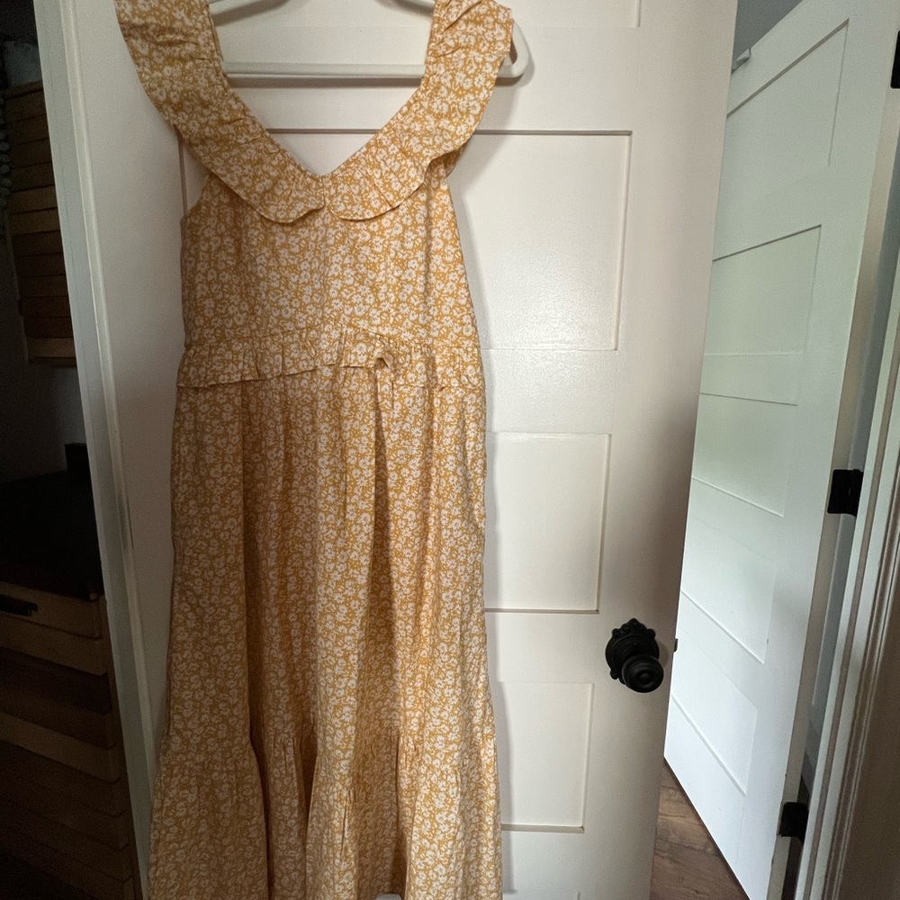J.Crew Charming Yellow Floral Women’s Dress